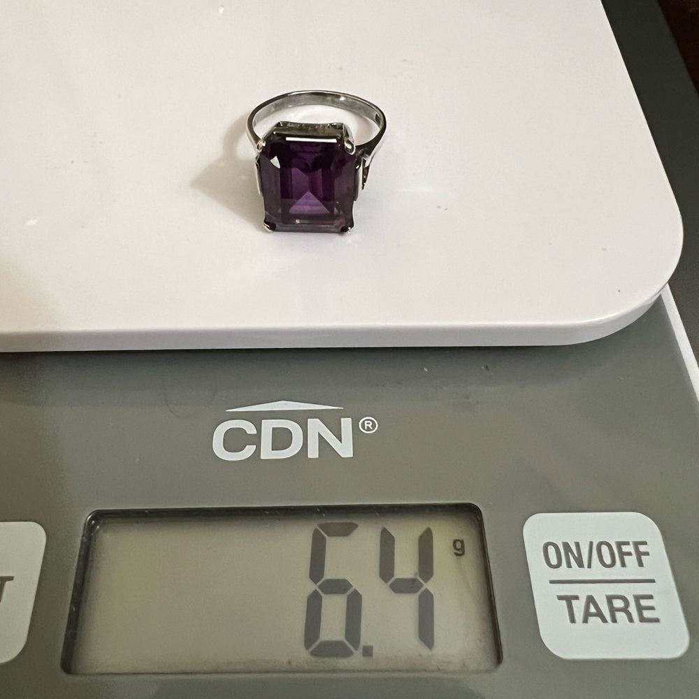 Solid Sterling Silver Omega Necklace;Amethyst Sto… - image 7